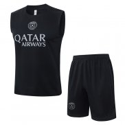 Chandal del Paris Saint-Germain Sin Mangas 25-26 Negro
