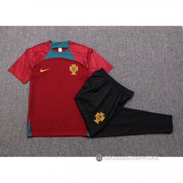 Chandal del Portugal Manga Corta 22-23 Rojo