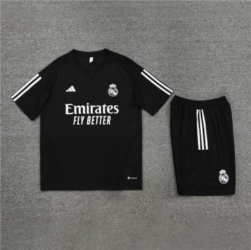 Chandal del Real Madrid Manga Corta 23-24 Negro - Pantalon Corto