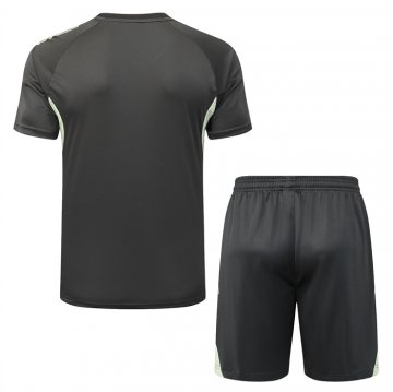 Chandal del Real Madrid Manga Corta 25-26 Gris Verde - Pantalon Corto
