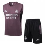 Chandal del Real Madrid Sin Mangas 25-26 Gris Purpura