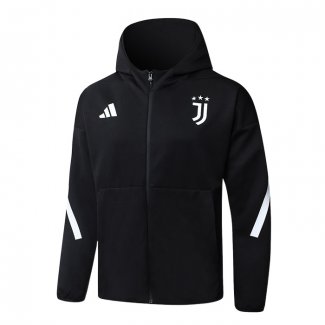 Chaqueta con Capucha del Juventus 25-26 Negro