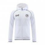 Chaqueta con Capucha del Napoli 23-24 Blanco