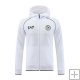 Chaqueta con Capucha del Napoli 23-24 Blanco