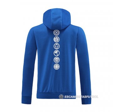 Chaqueta con Capucha del Real Madrid 22-23 Azul