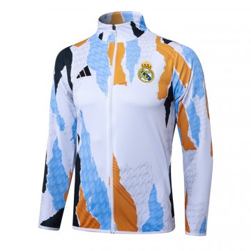 Chaqueta del Real Madrid 24-25 Blanco y Amarillo