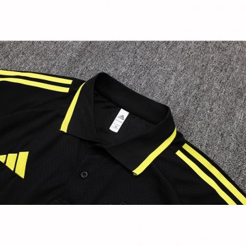 Conjunto Polo del Manchester United 25-26 Negro Amarillo