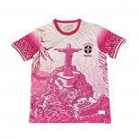 Tailandia Camiseta Brasil Jesus 25-26 Rosa