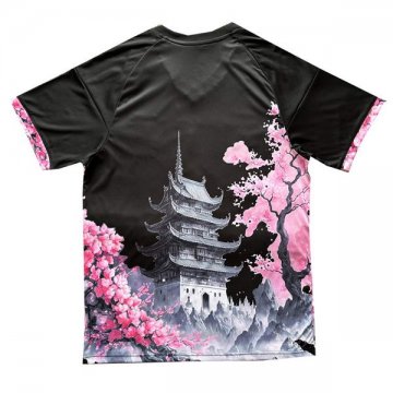 Tailandia Camiseta Japon Dragon 24-25 Negro y Rosa