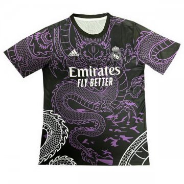 Tailandia Camiseta Real Madrid Dragon 24-25 Negro Purpura
