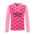 Camiseta AC Milan Portero Manga Larga 20-21 Rosa