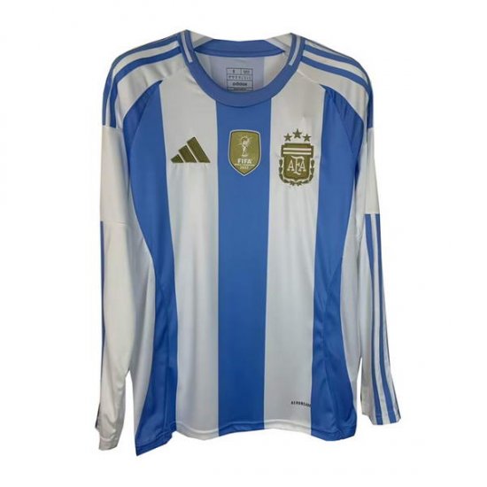 Camiseta Argentina 1ª Manga Larga 2024 - Haga un click en la imagen para cerrar