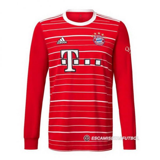 Camiseta Bayern Munich 1ª Manga Larga 22-23 - Haga un click en la imagen para cerrar