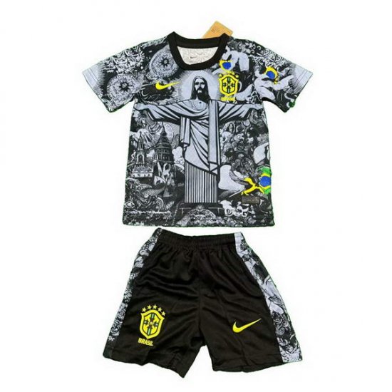 Camiseta Brasil Jesus Nino 2024-25 Negro - Haga un click en la imagen para cerrar