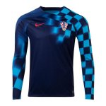 Camiseta Croacia 2ª Manga Larga 2022