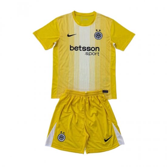 Camiseta Inter Milan Portero Nino 25-26 Amarillo - Haga un click en la imagen para cerrar