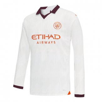 Camiseta Manchester City 2ª Manga Larga 23-24