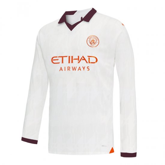 Camiseta Manchester City 2ª Manga Larga 23-24 - Haga un click en la imagen para cerrar
