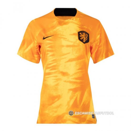 Camiseta Paises Bajos 1ª Mujer 2022 - Haga un click en la imagen para cerrar