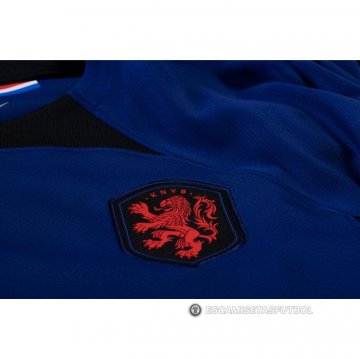Camiseta Paises Bajos 2ª Manga Larga 2022