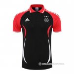 Camiseta Polo del Ajax 22-23 Negro y Rojo