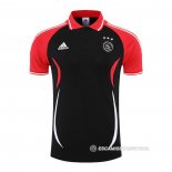 Camiseta Polo del Ajax 22-23 Negro y Rojo