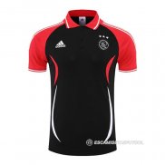 Camiseta Polo del Ajax 22-23 Negro y Rojo
