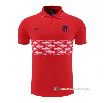 Camiseta Polo del Atletico Madrid 22-23 Rojo