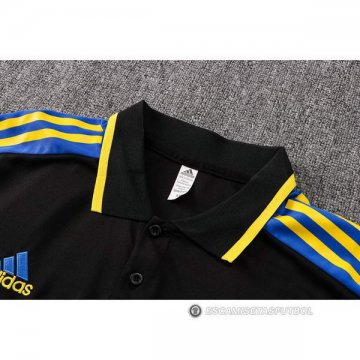 Camiseta Polo del Manchester United 22-23 Negro