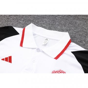 Camiseta Polo del Manchester United 23-24 Blanco