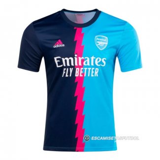 Camiseta Pre Partido del Arsenal 2023 Azul