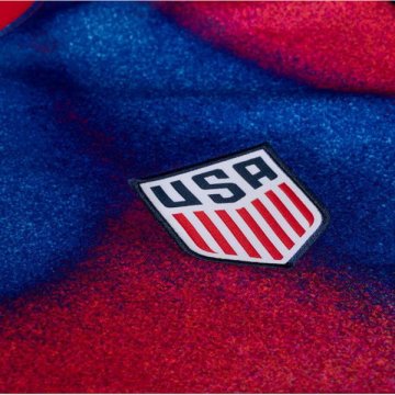 Camiseta Pre Partido del Estados Unidos 2024 Azul y Rojo