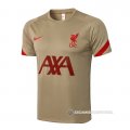 Camiseta de Entrenamiento Liverpool 21-22 Amarillo
