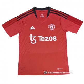 Camiseta de Entrenamiento Manchester United 2022 Rojo