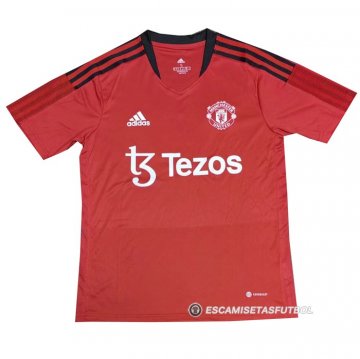 Camiseta de Entrenamiento Manchester United 2022 Rojo