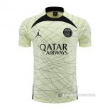 Camiseta de Entrenamiento Paris Saint-Germain Jordan 23-24 Amarillo