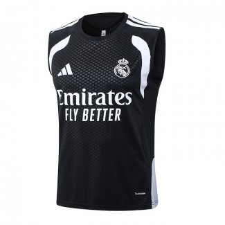 Camiseta de Entrenamiento Real Madrid Sin Mangas 25-26 Negro
