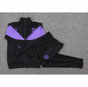 Chandal de Chaqueta del Barcelona Nino 25-26 Negro Purpura