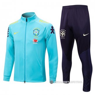 Chandal de Chaqueta del Brasil 2022-23 Azul