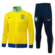 Chandal de Chaqueta del Brasil 25-26 Amarillo
