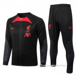 Chandal de Chaqueta del Liverpool Nino 22-23 Negro