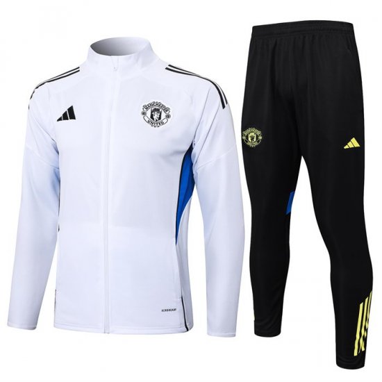 Chandal de Chaqueta del Manchester United Nino 25-26 Blanco - Haga un click en la imagen para cerrar