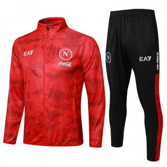 Chandal de Chaqueta del Napoli 24-25 Rojo - Haga un click en la imagen para cerrar