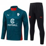 Chandal de Sudadera del AC Milan Nino 25-26 Verde