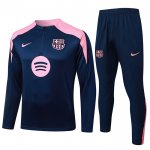 Chandal de Sudadera del Barcelona 25-26 Azul Rosa