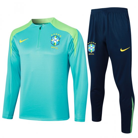 Chandal de Sudadera del Brasil 24-25 Verde - Haga un click en la imagen para cerrar