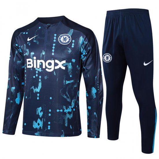 Chandal de Sudadera del Chelsea 24-25 Azul Oscuro - Haga un click en la imagen para cerrar