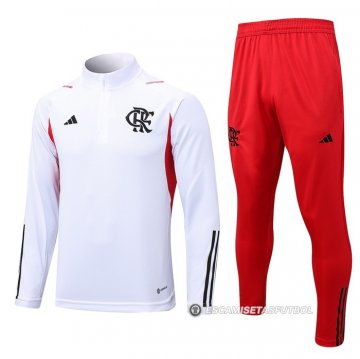 Chandal de Sudadera del Flamengo 23-24 Blanco
