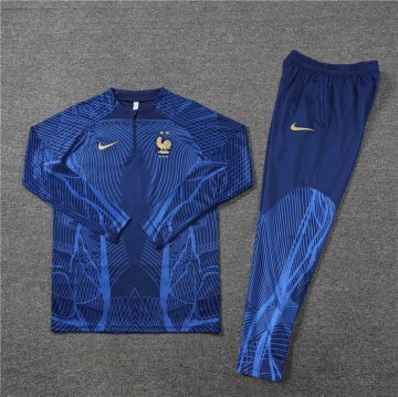Chandal de Sudadera del Francia 2022-23 Azul Oscuro