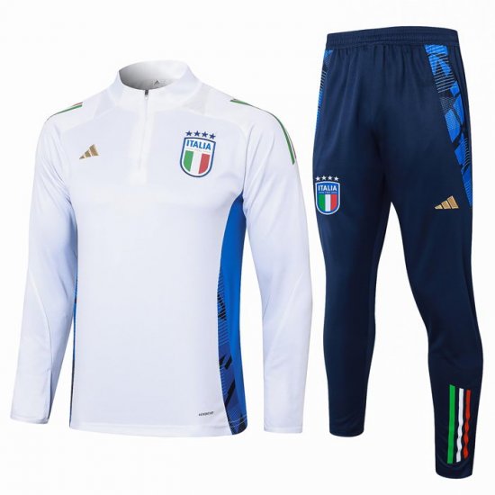 Chandal de Sudadera del Italia 24-25 Blanco - Haga un click en la imagen para cerrar